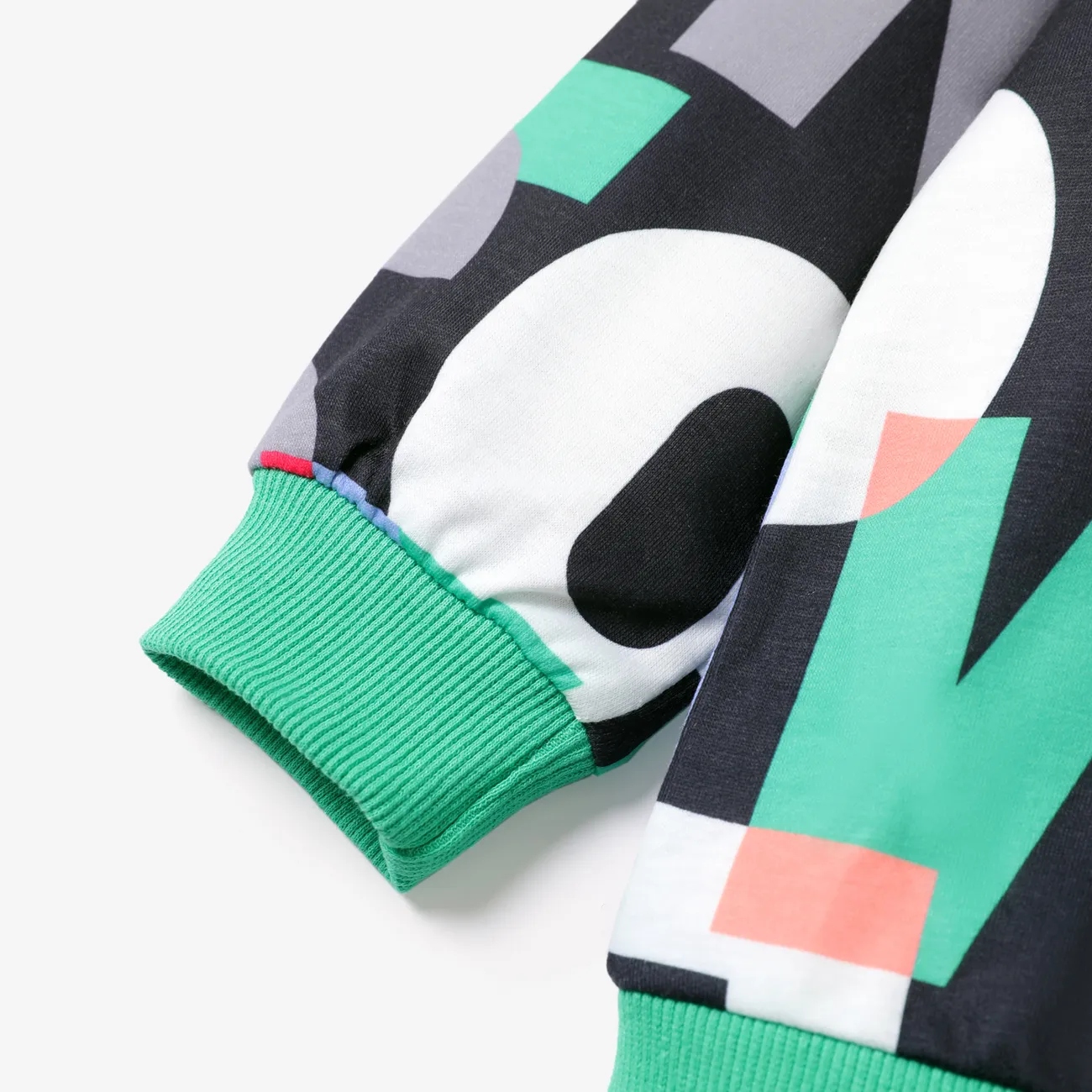 2 Stück Kleinkinder Jungen Avantgardistisch Sweatshirt-Sets grün big image 1
