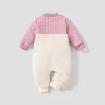 Baby Girl 3D Cute Rabbit Pattern Jumpsuit/Socks Pink image 3