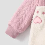 Baby Girl 3D Cute Rabbit Pattern Jumpsuit/Socks Pink image 5