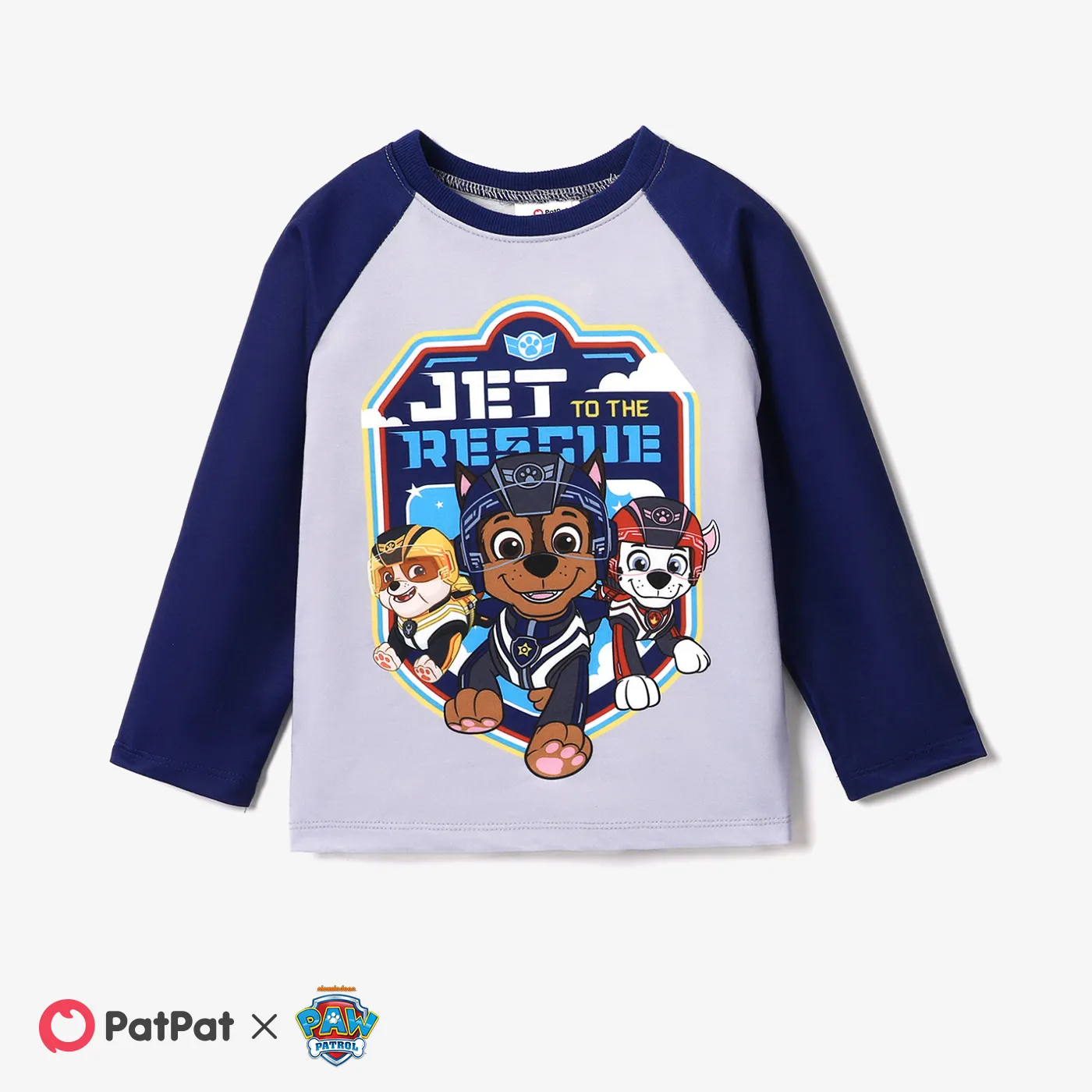 PAW Patrol Toddler Boy Character Print Raglan Sleeve Top or Pants Grey