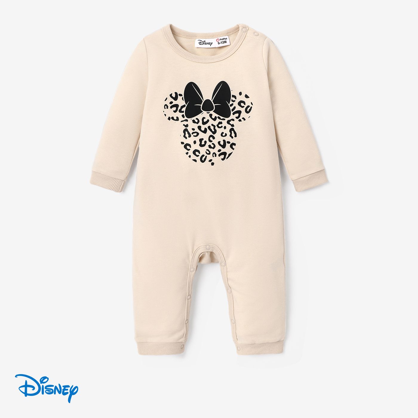Disney Mickey And Friends Mommy And Me Character Leopard Print Long-sleeve Sweatshirt