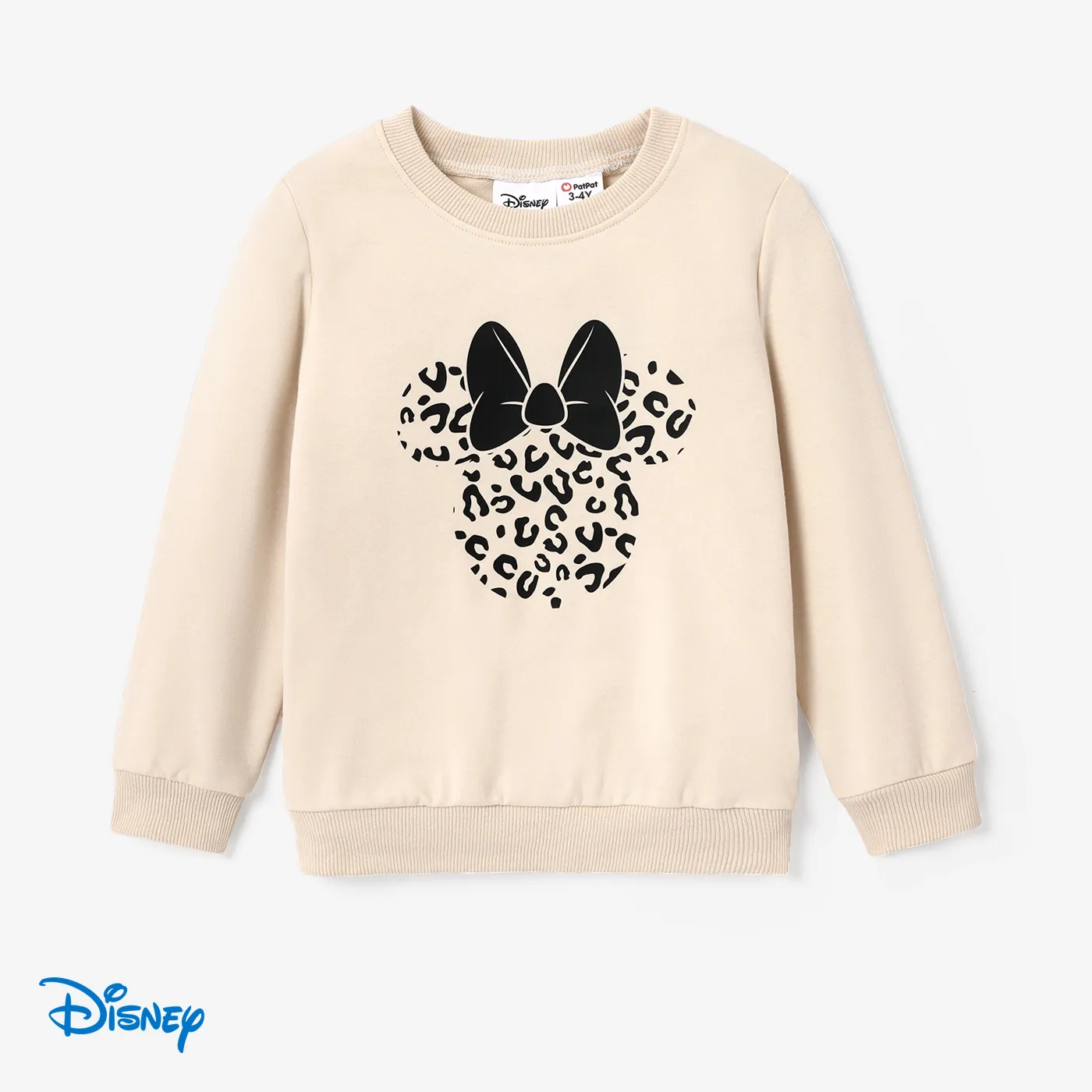 Disney Mickey and Friends Mommy and Me Character Leopard Print Long-sleeve Sweatshirt   big image 7