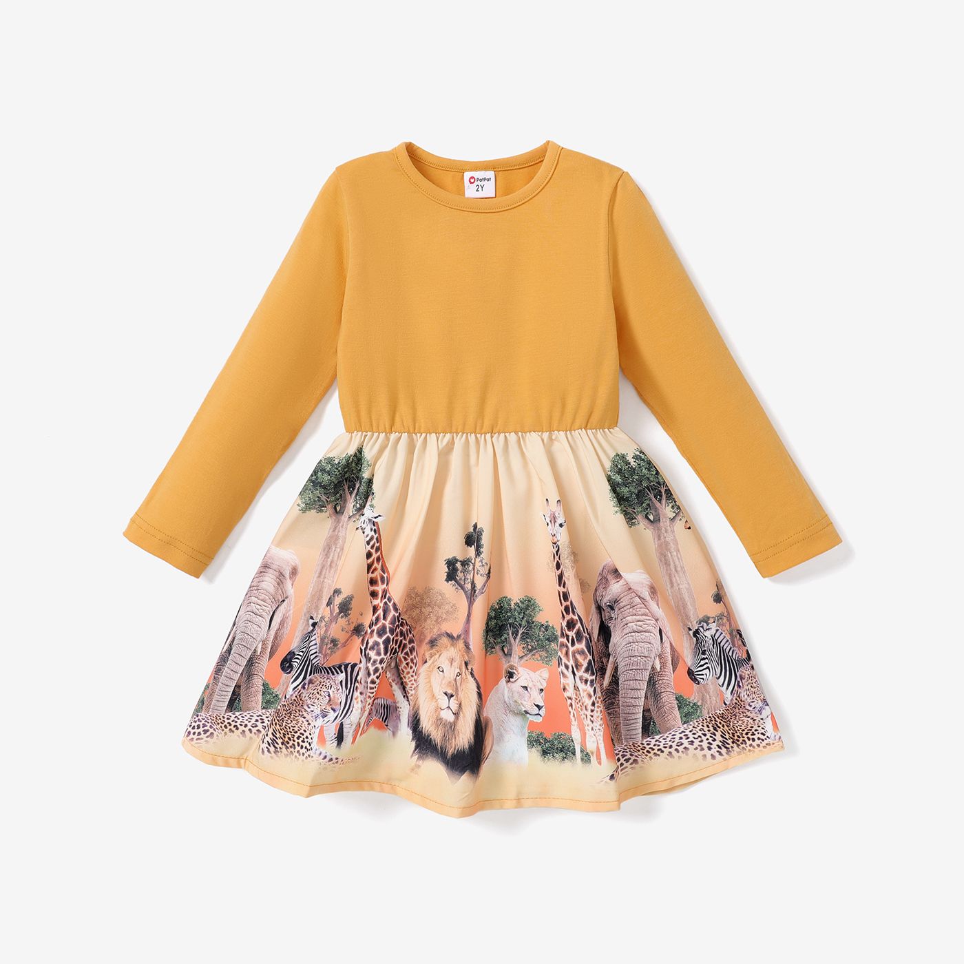 

Toddler Girl Animal Print Design Dress