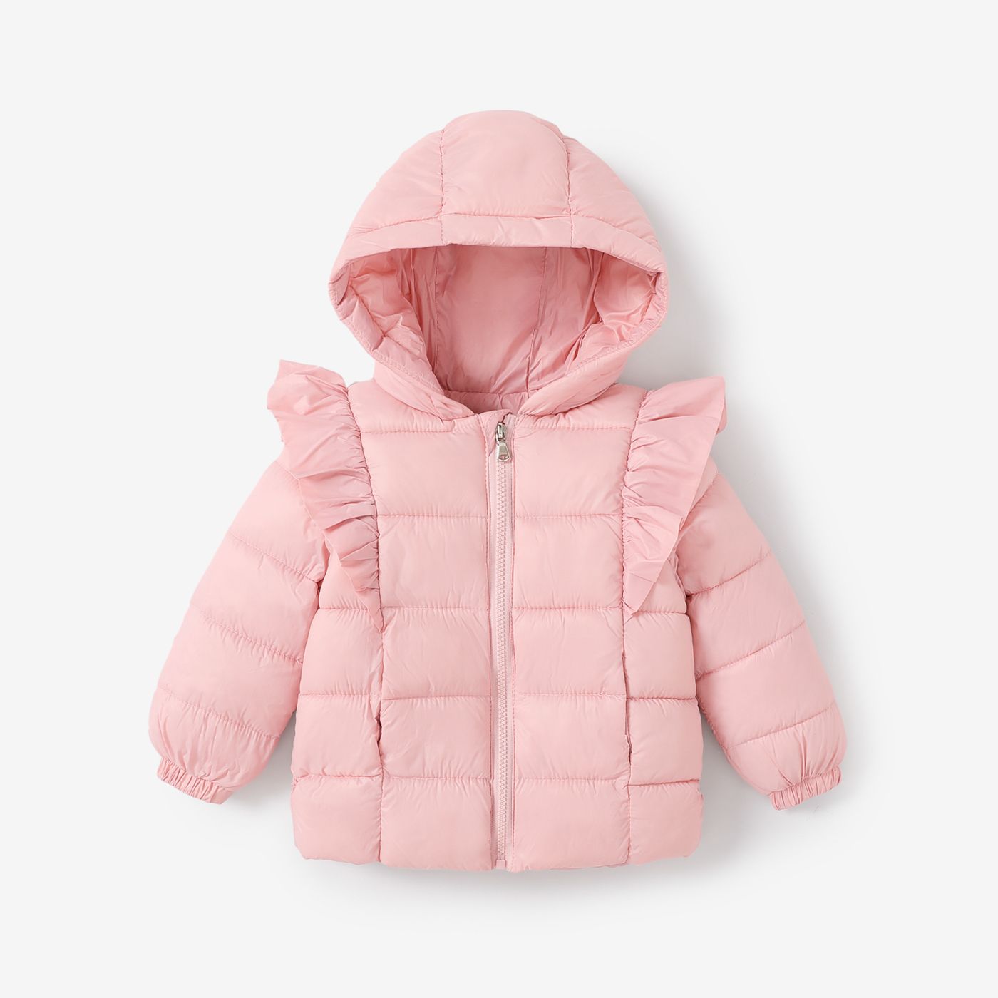 

Toddler Girl Sweet Ruffled Winter Coat