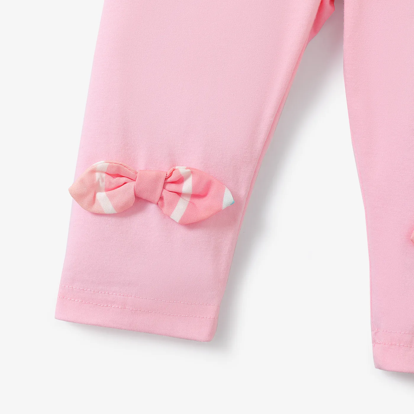2pcs Baby Girl Sweet Stripe Long Sleeve Set  image 3