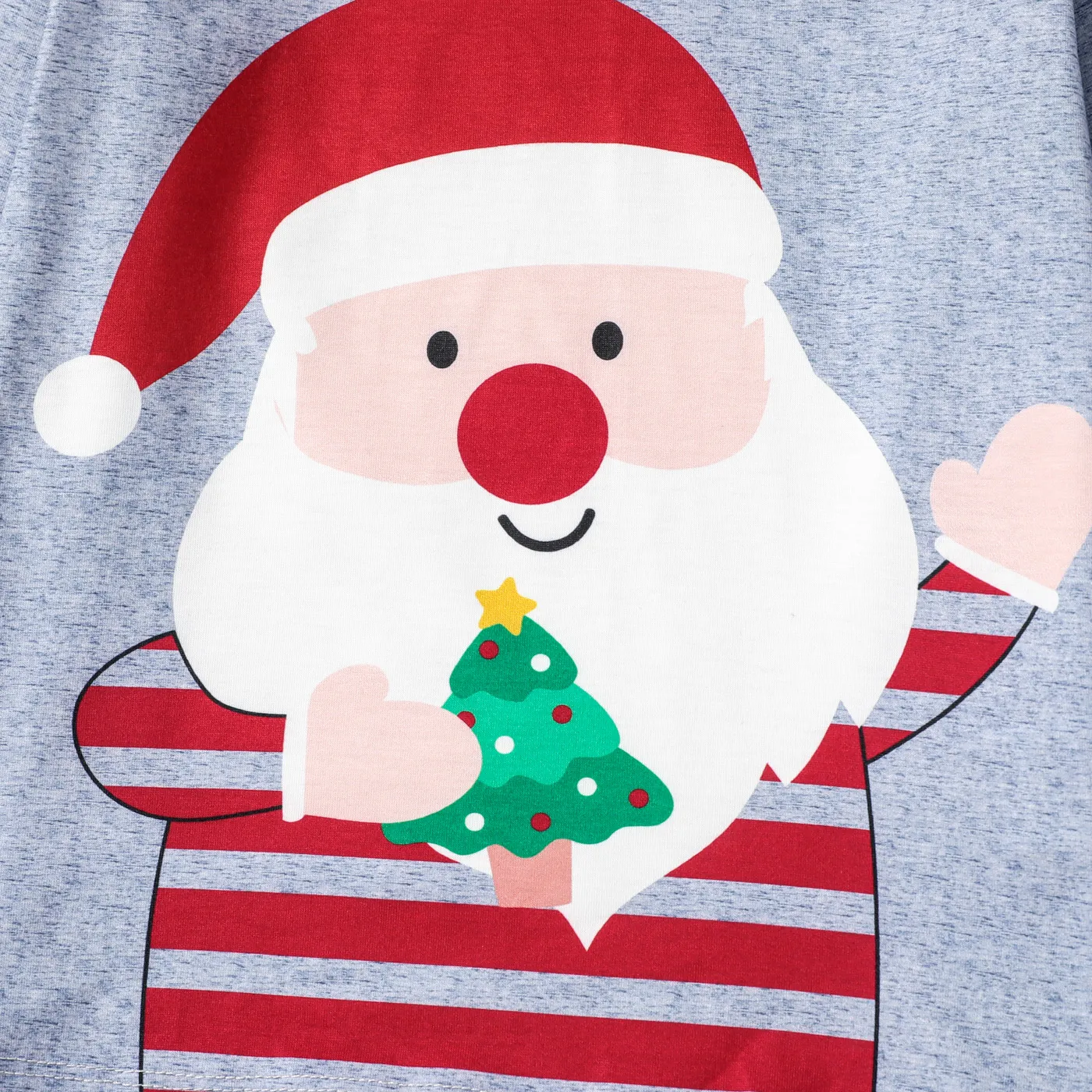 2pcs Toddler/Kid Girl/Boy Fashionable Casual Christmas Pajamas Set Toddler Red image 4
