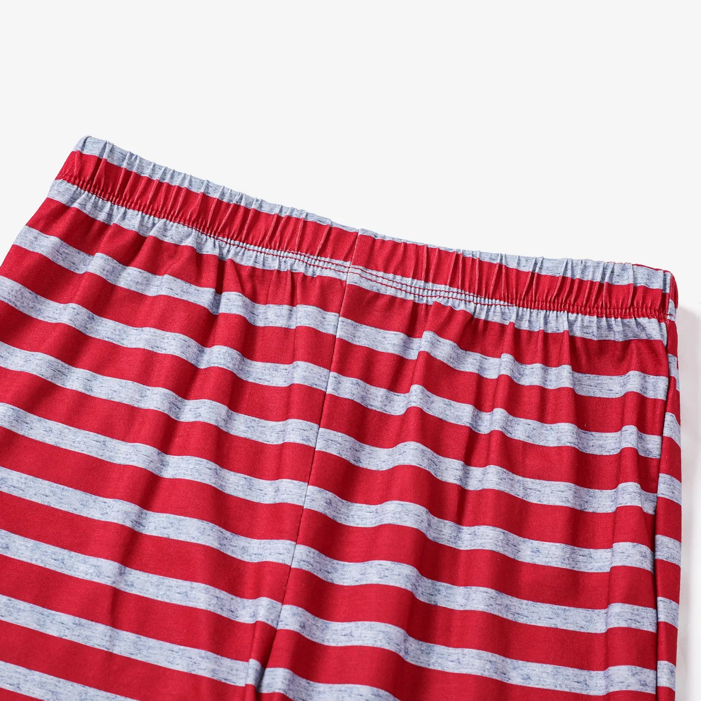2pcs Toddler/Kid Girl/Boy Fashionable Casual Christmas Pajamas Set Toddler Red image 5