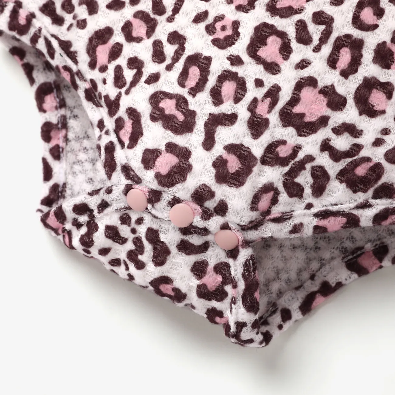 2 Stück Baby Tanktop Leopardenmuster Süß Langärmelig Kostümrock rosa big image 1