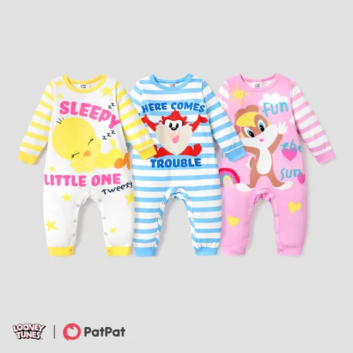 Looney Tunes Baby Boy/Girl Positioning Print Jumpsuit