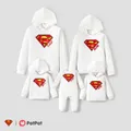 Superman Family Matching Cotton Long-sleeve Graphic Print White Hoodies  image 5
