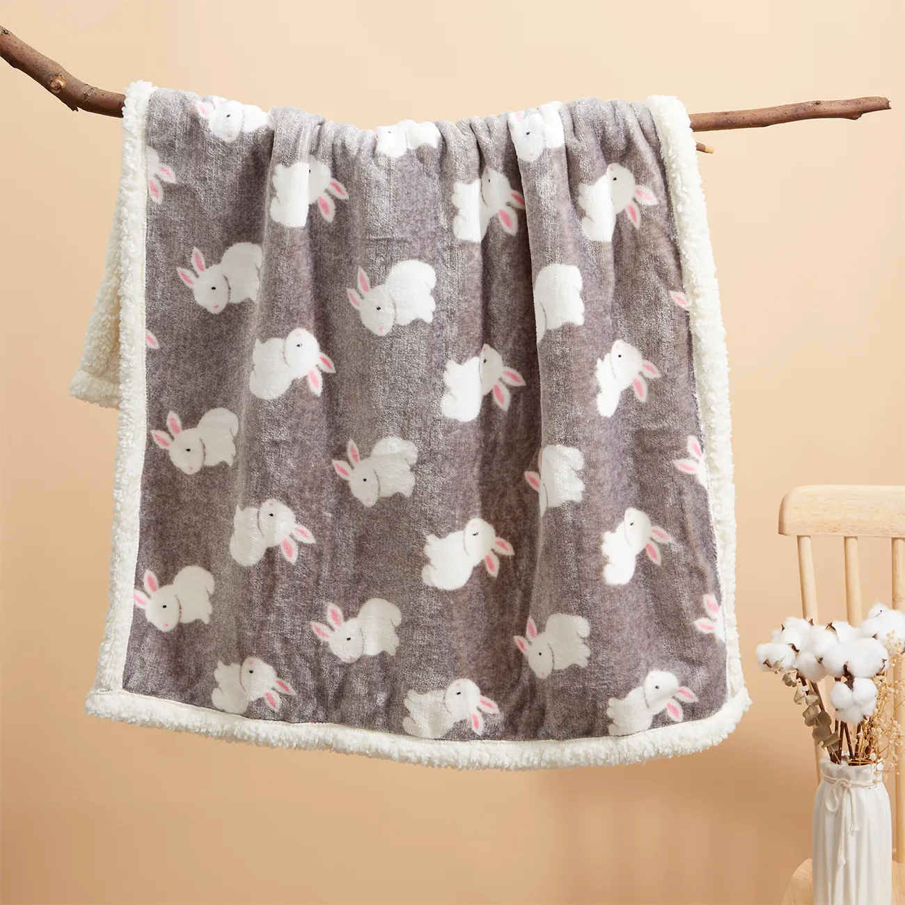 Double-Layer Thickened Baby Blanket for Autumn and Winter