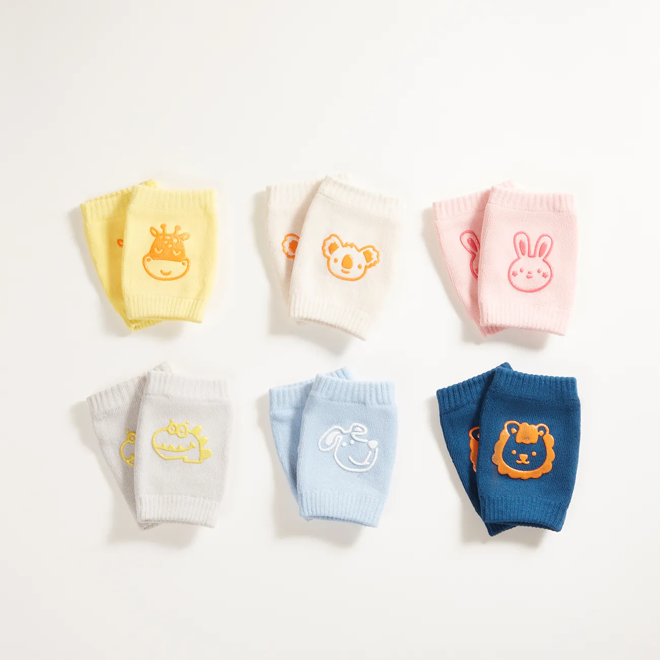 Baby Knee Pads Socks for Crawling and Learning to Walk OffWhite image 3