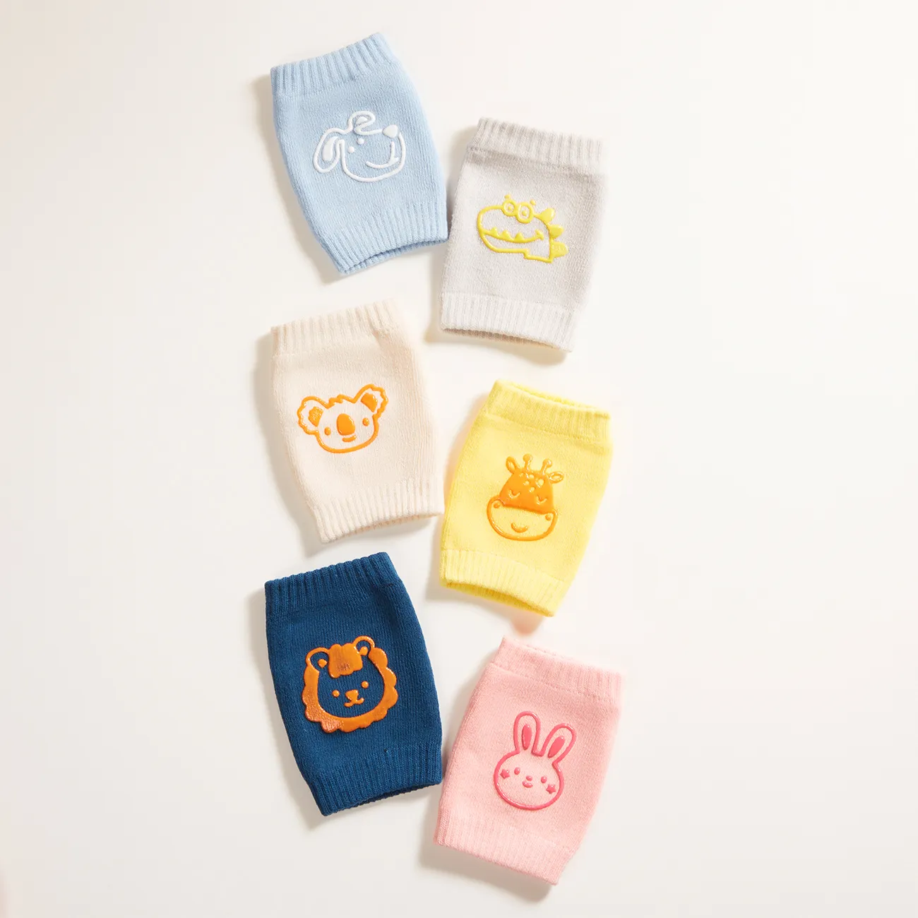 Baby Knee Pads Socks for Crawling and Learning to Walk OffWhite image 5