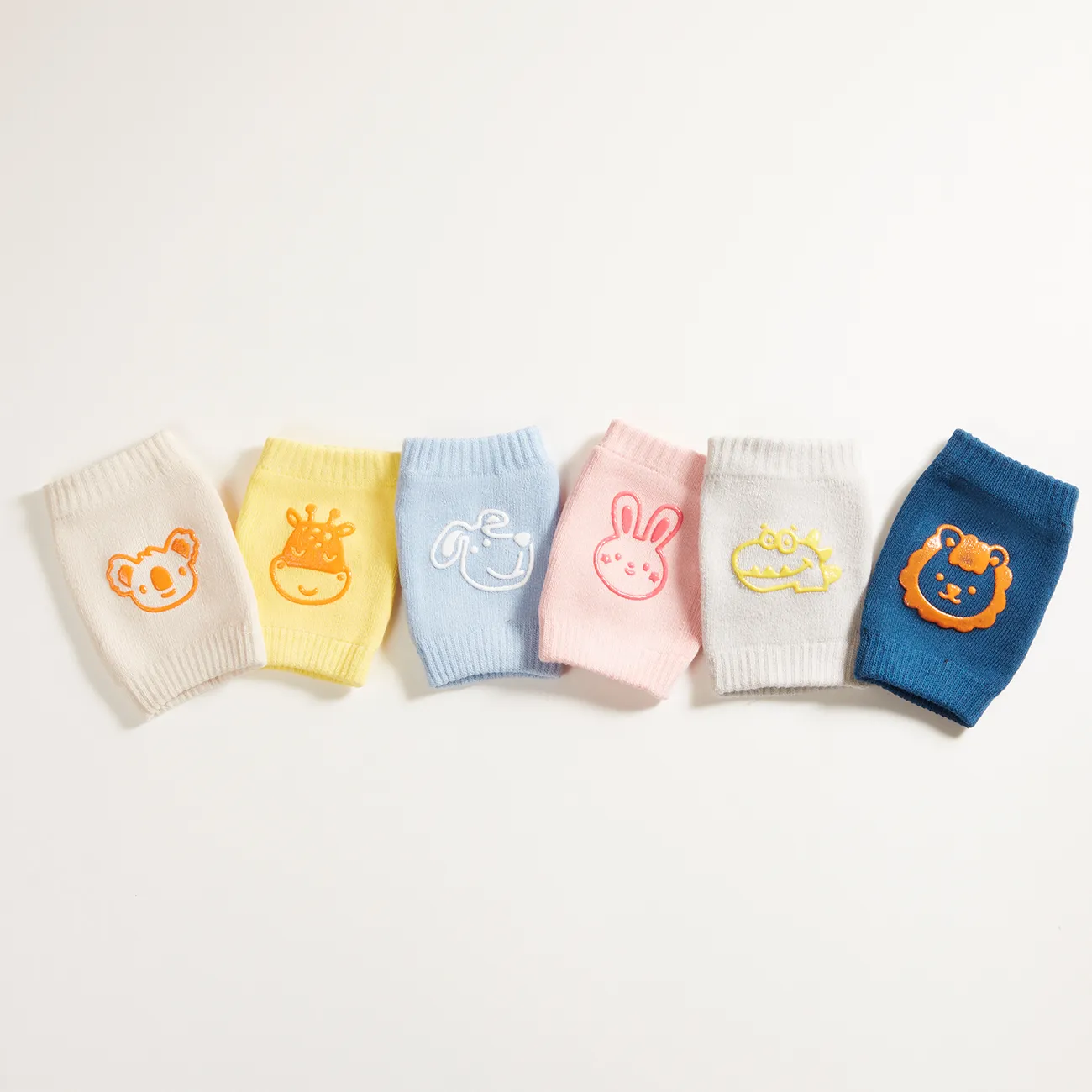 Baby Knee Pads Socks for Crawling and Learning to Walk OffWhite image 4