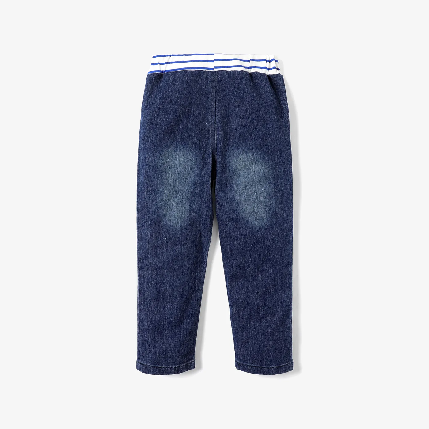 Toddler Boy Playful Vehicle Embroidered Elasticized Denim Jeans  image 5