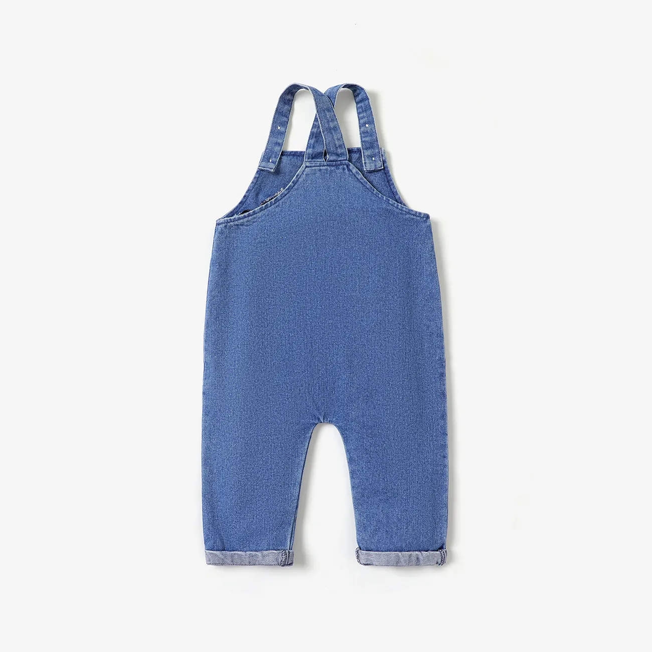 100% Cotton Baby Boy/Girl Embroidered Denim Overalls DENIMBLUE big image 1