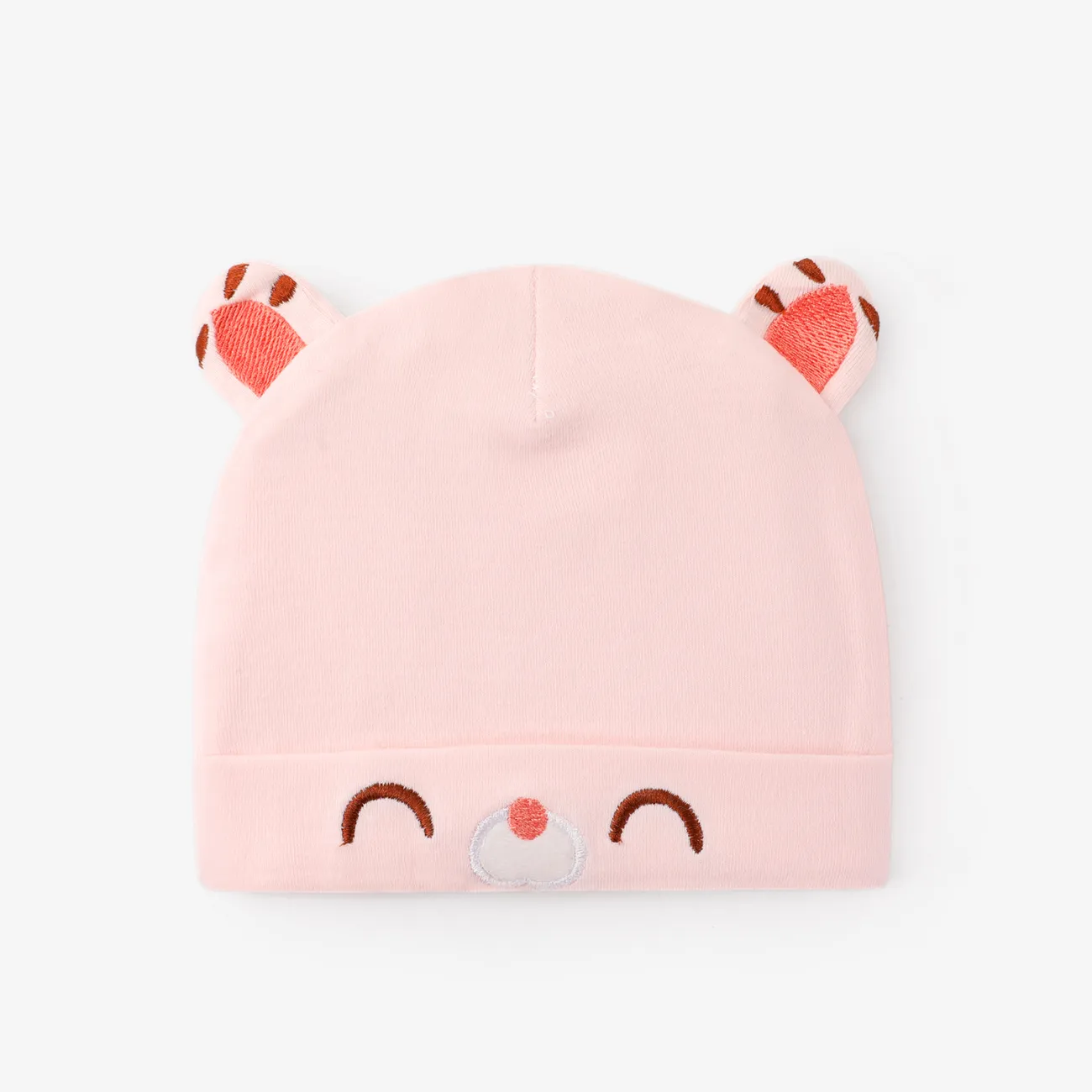 Baby Childlike Bear ears -shaped newborn tire cap Pink big image 1