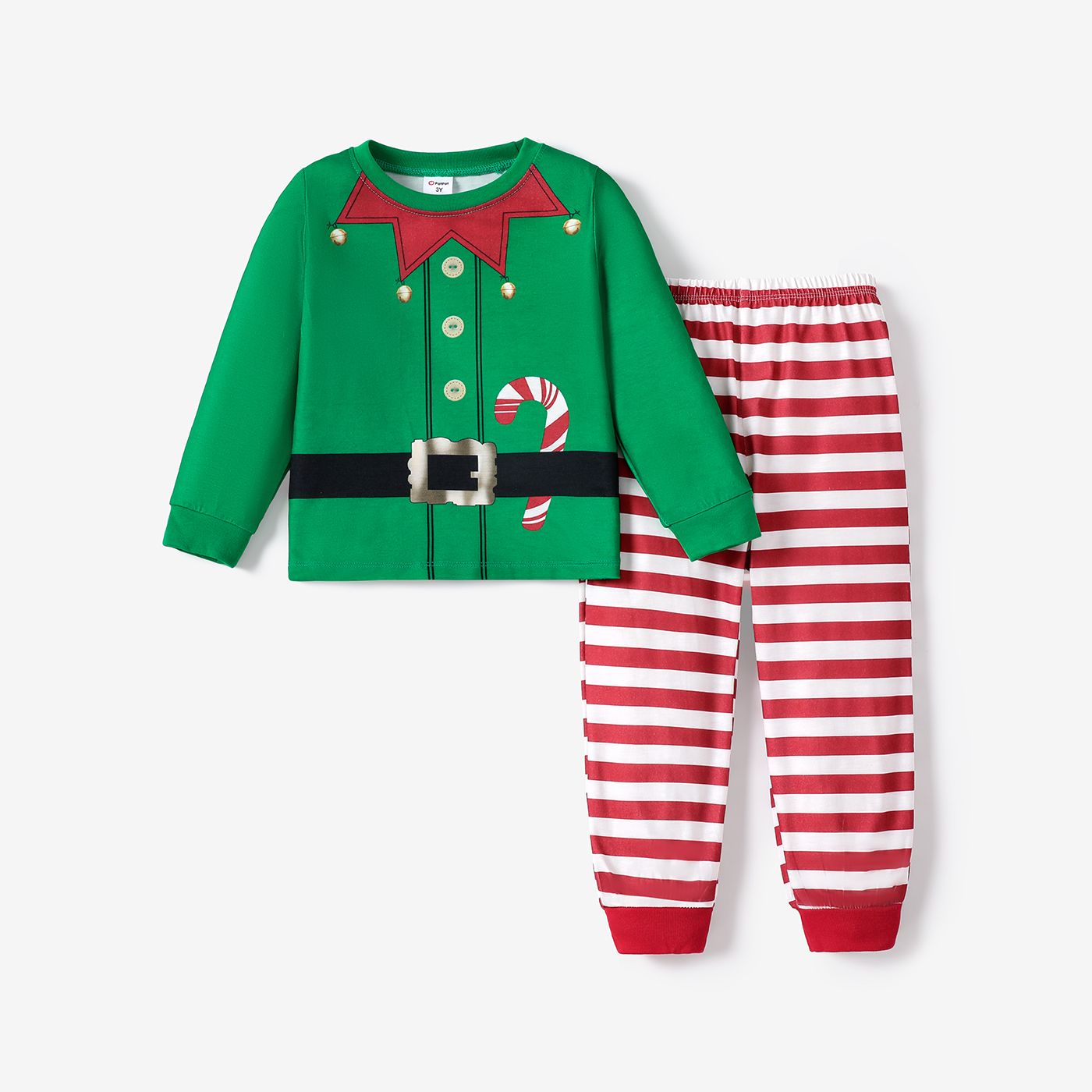2pcs Bébé / Toddler Fille / Garçon Ensemble De Pyjamas De Modèle De Noël