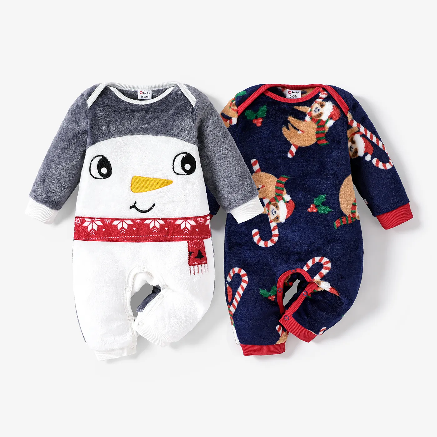 Baby Girl/Boy Childlike Christmas Pattern Jumpsuit