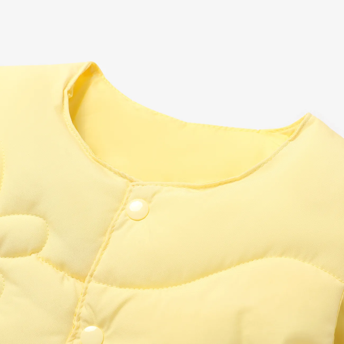 Conjunto de tops y chaquetas de algodón marino unisex para niños  Amarillo big image 1