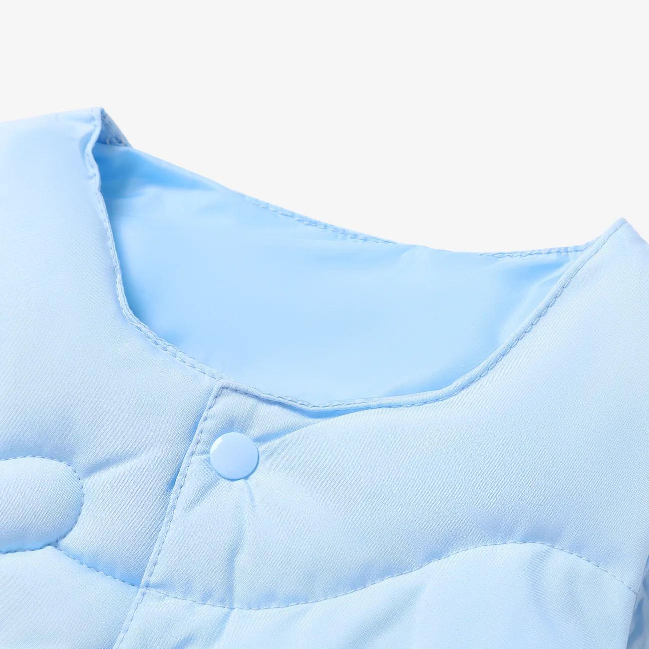 Toddler Boy/Girl Childlike Octopus Print Cotton-Padded Vest Coat Blue big image 1