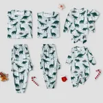 Christmas Family Matching Dinosaur Allover Print Long-sleeve Naia Pajamas Sets (Flame resistant)  image 2