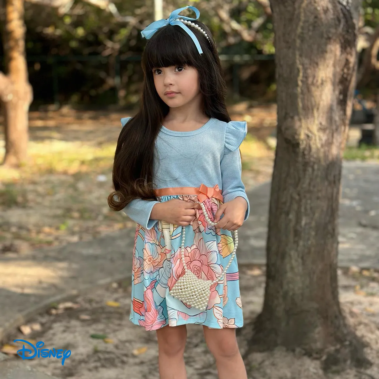 Disney Princess Enfant en bas âge Fille Tresse Doux Robes Bleu big image 1
