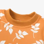 Baby Girl Allover Floral Print Ruffle Long-sleeve Sweatshirt  image 3