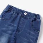 Toddler Girl Denim Bow Decor Bellbottom Blue Jeans Pants  image 3