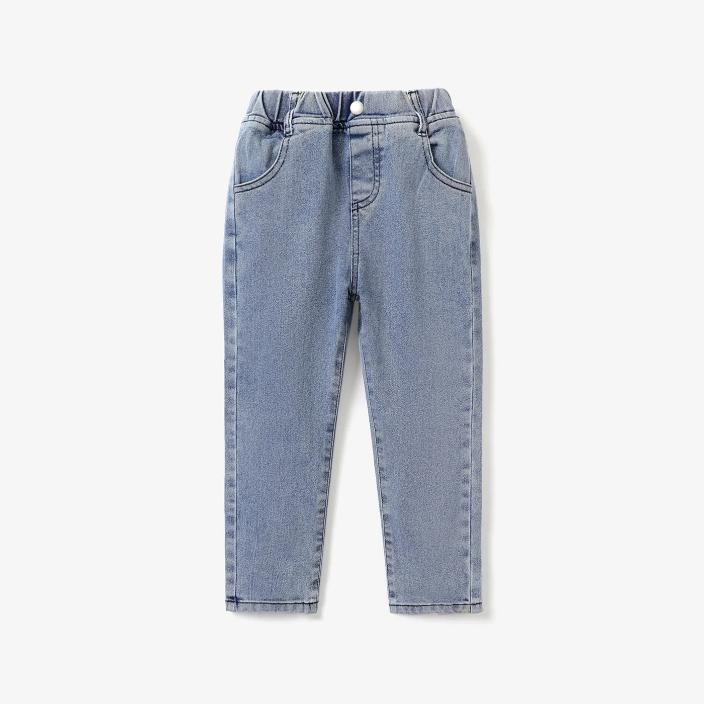 Toddler Boy Casual Elasticized Denim Jeans Blue