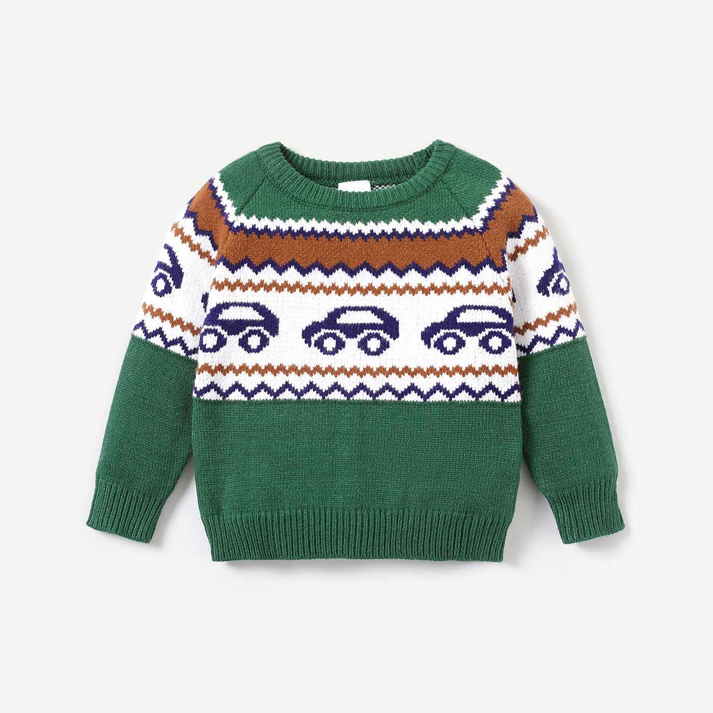 Baby Boy Childlike Vehicle Pattern Manches Longues Top / Pull