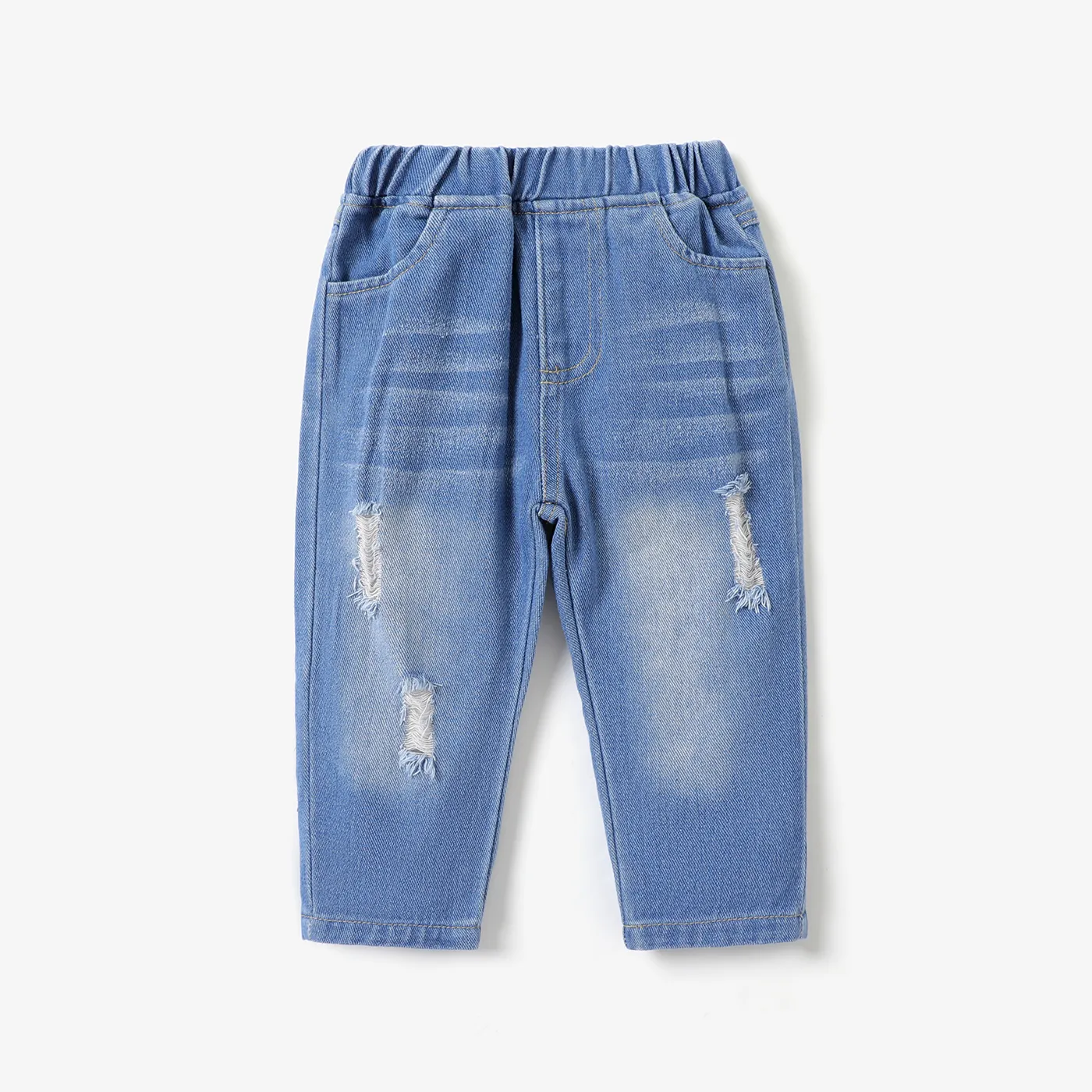 Baby Boy/Girl Basic Ripped Denim Jeans