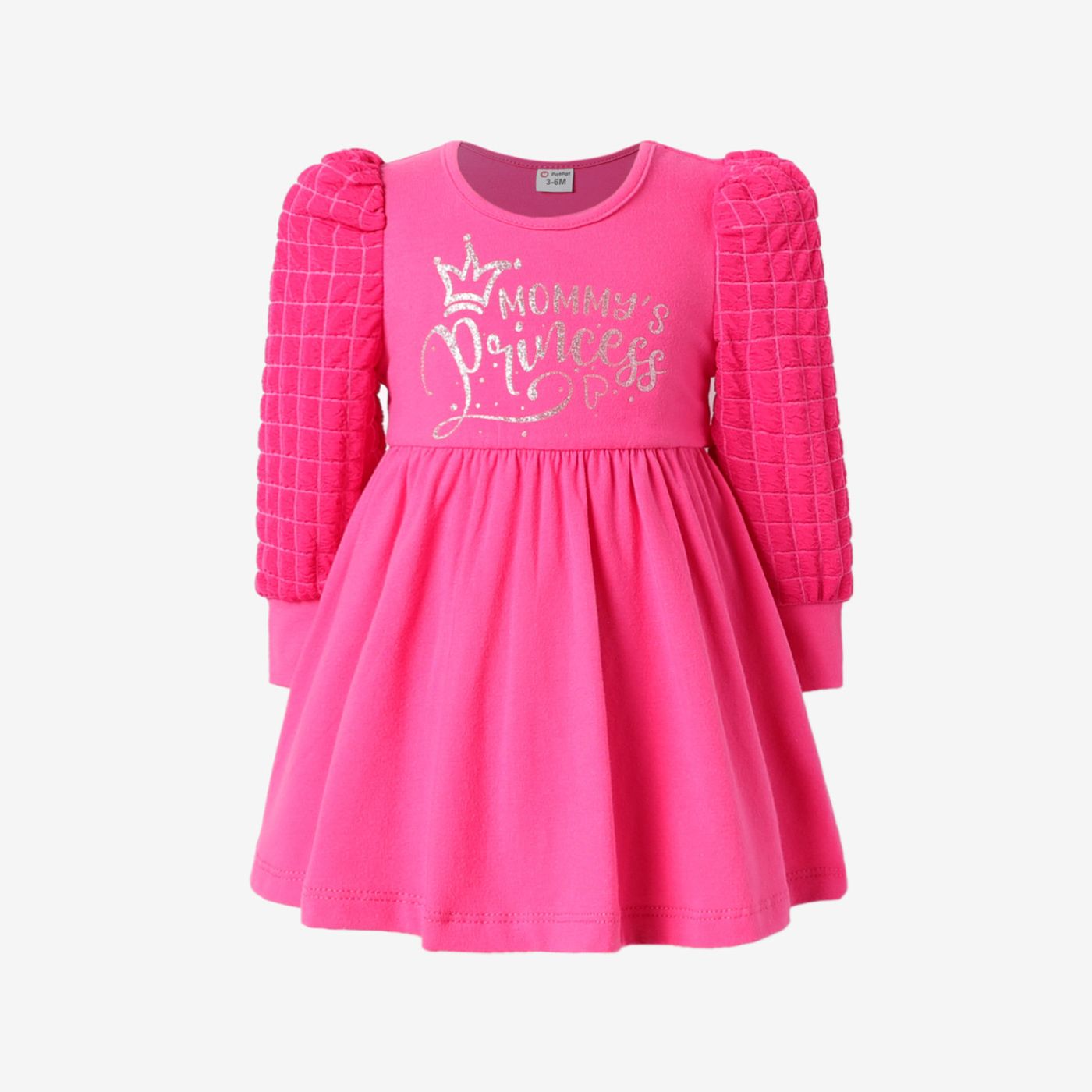 Baby Girl Sweet Stitching Letter Dress
