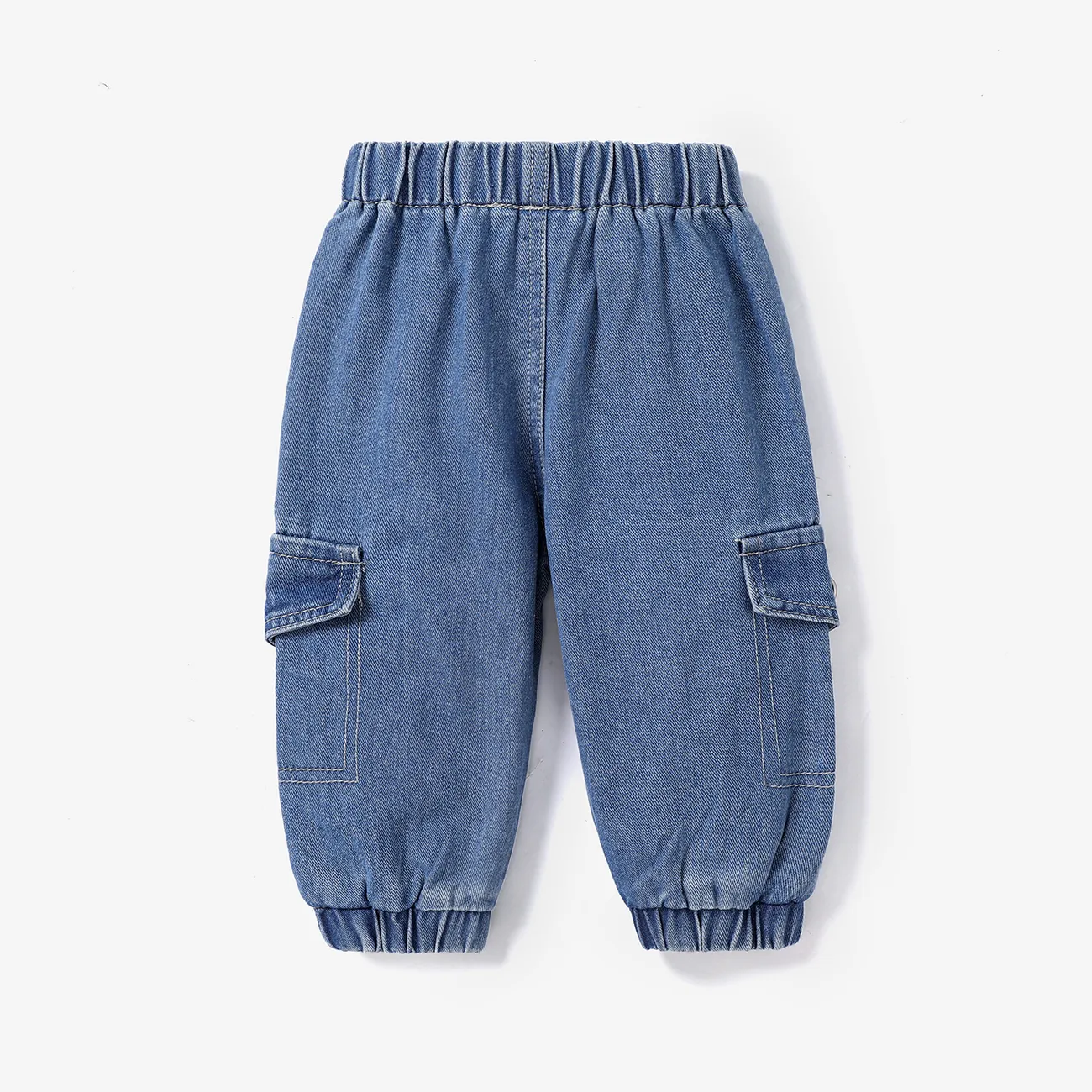 Bebé / Niño Niña / Niño Niño Abrigo de color sólido / Jeans / Suéter / Zapatos Azul big image 1