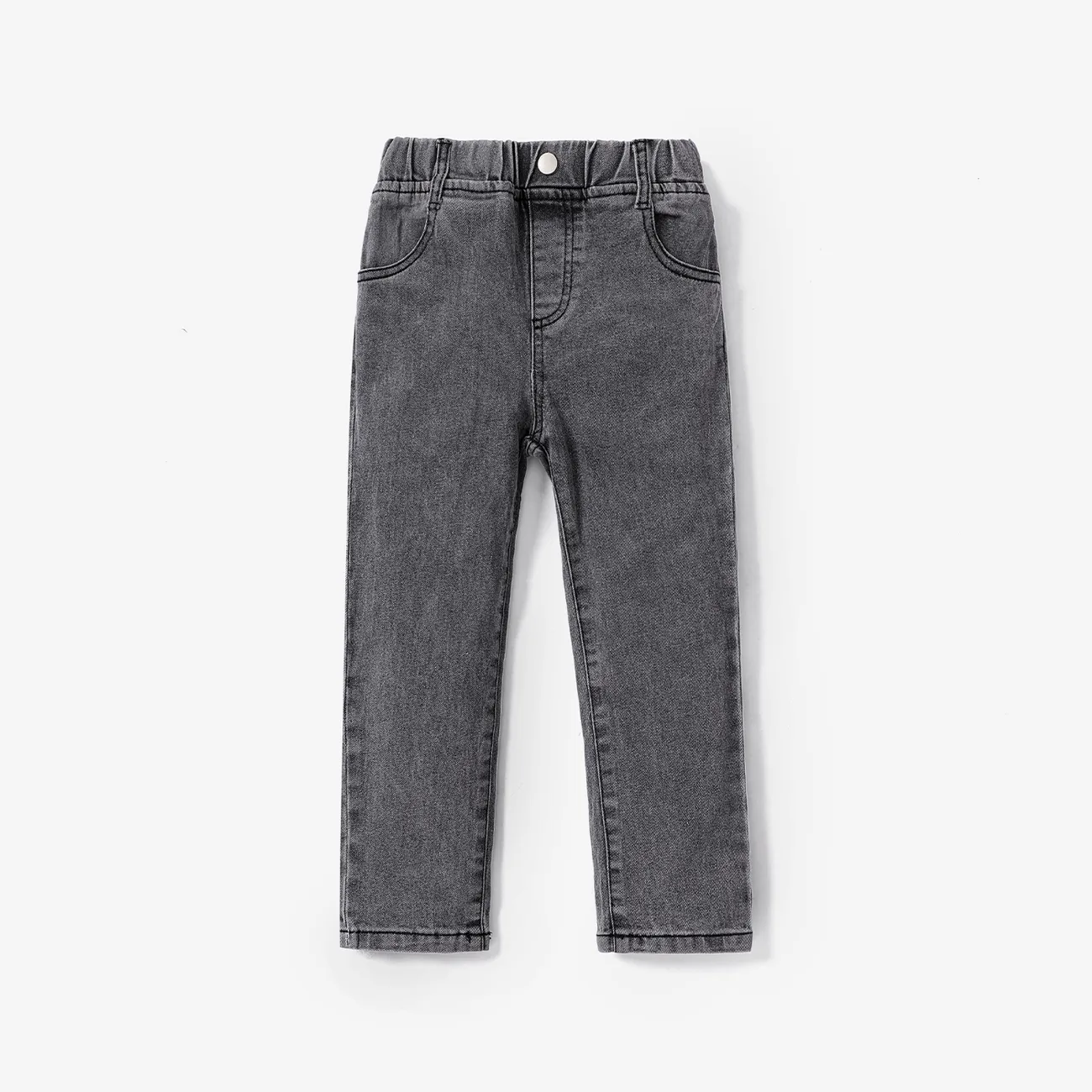 Toddler Boy Casual Elasticized Denim Jeans big image 1