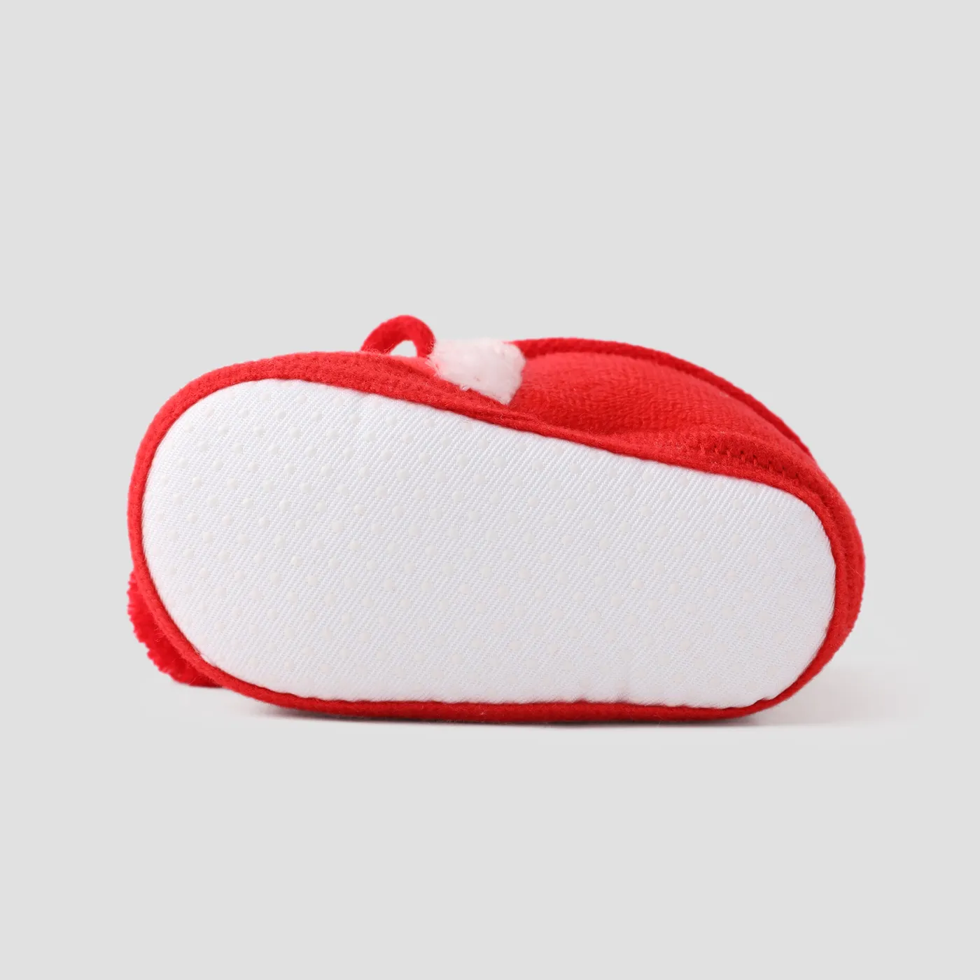 Christmas Baby & Toddler Pompom Decor Furry Prewalker Shoes Red image 5