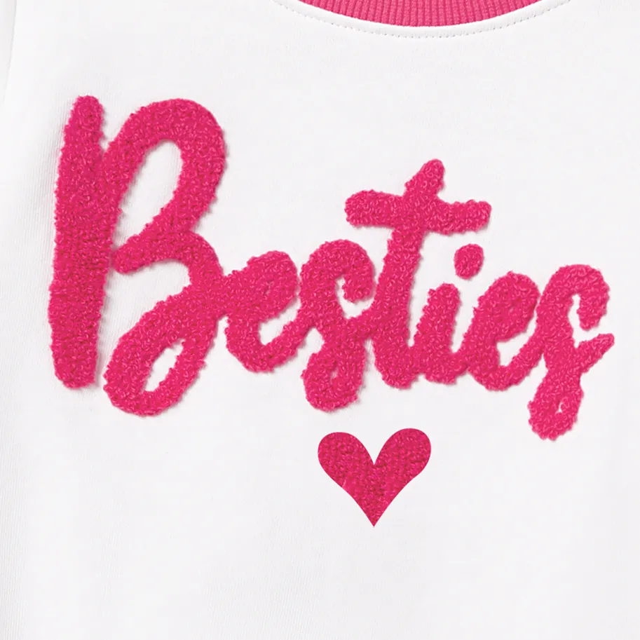 Christmas Mommy and Me Letters Print Cotton Long Sleeve Tops  image 5