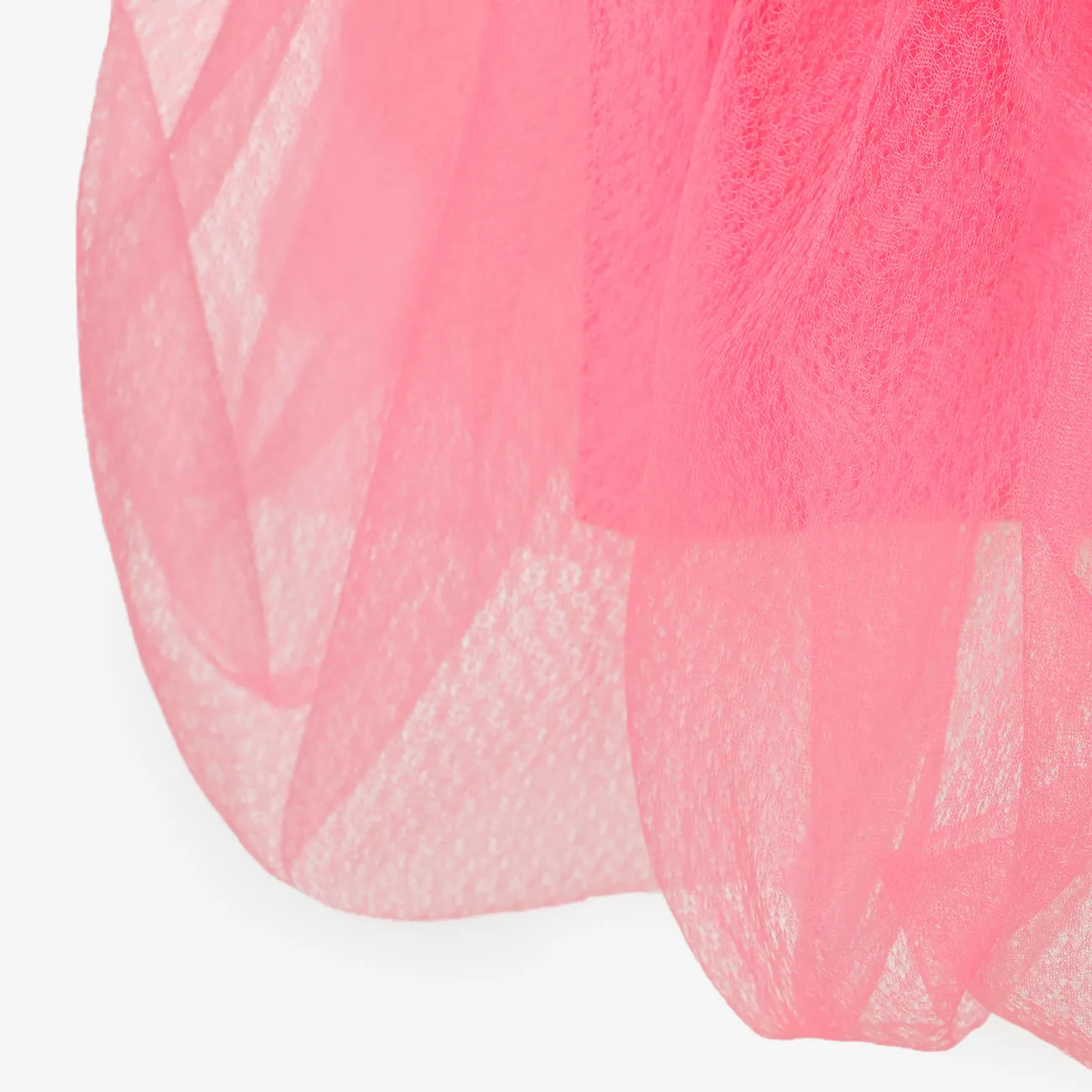 Toddler Girl Sweet 3D Rosette Tulle Dress Pink big image 1