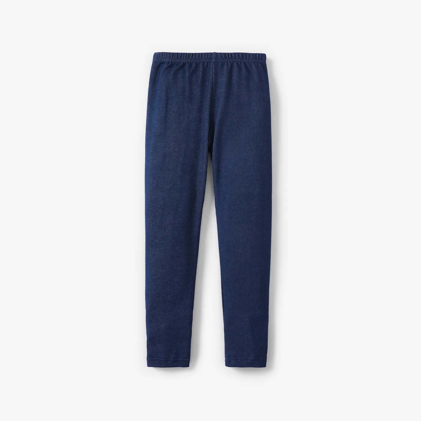 Kid Girl 100% Cotton Casual Elastic Denim Leggings Royal Blue big image 1