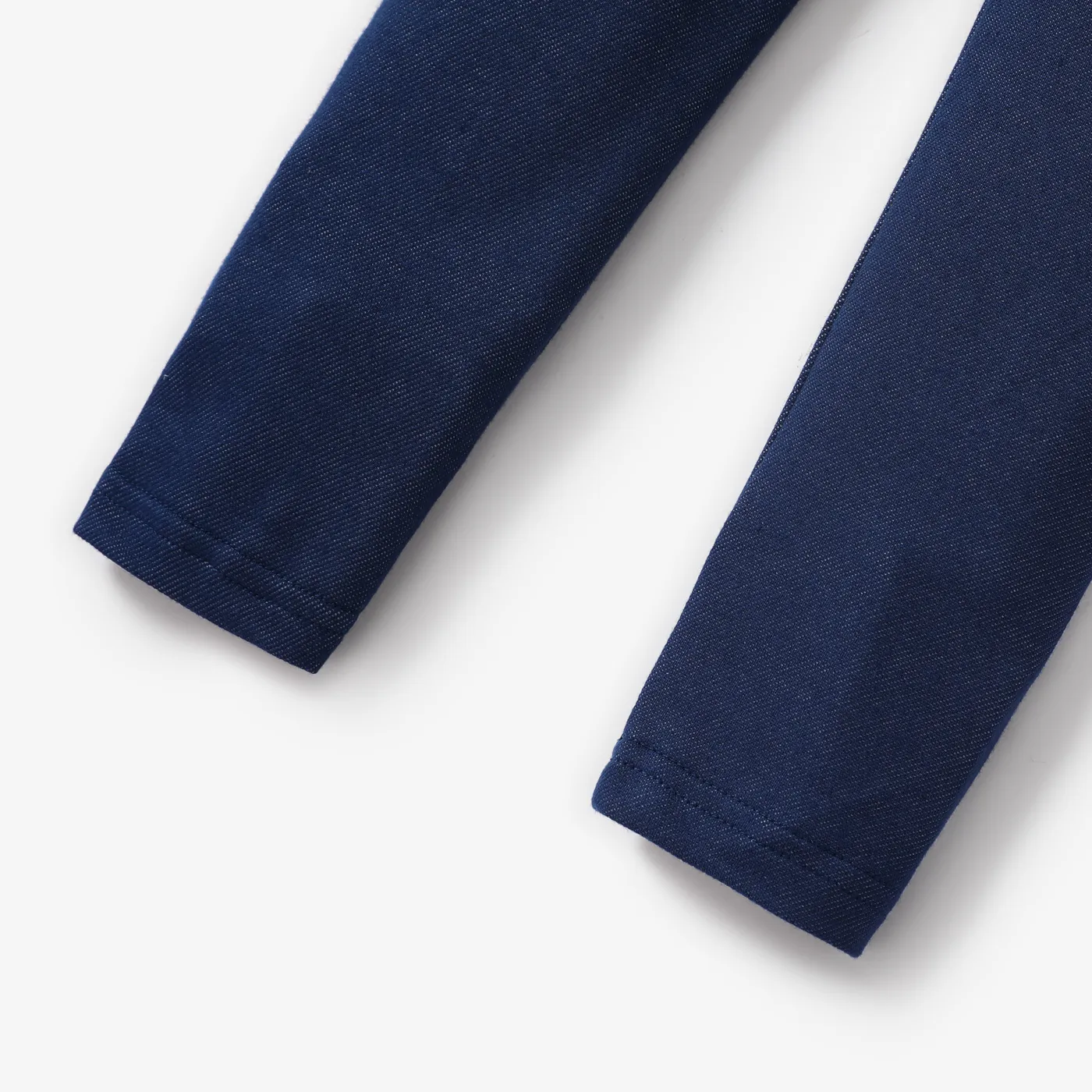 Kid Girl 100% Cotton Casual Elastic Denim Leggings Royal Blue image 4