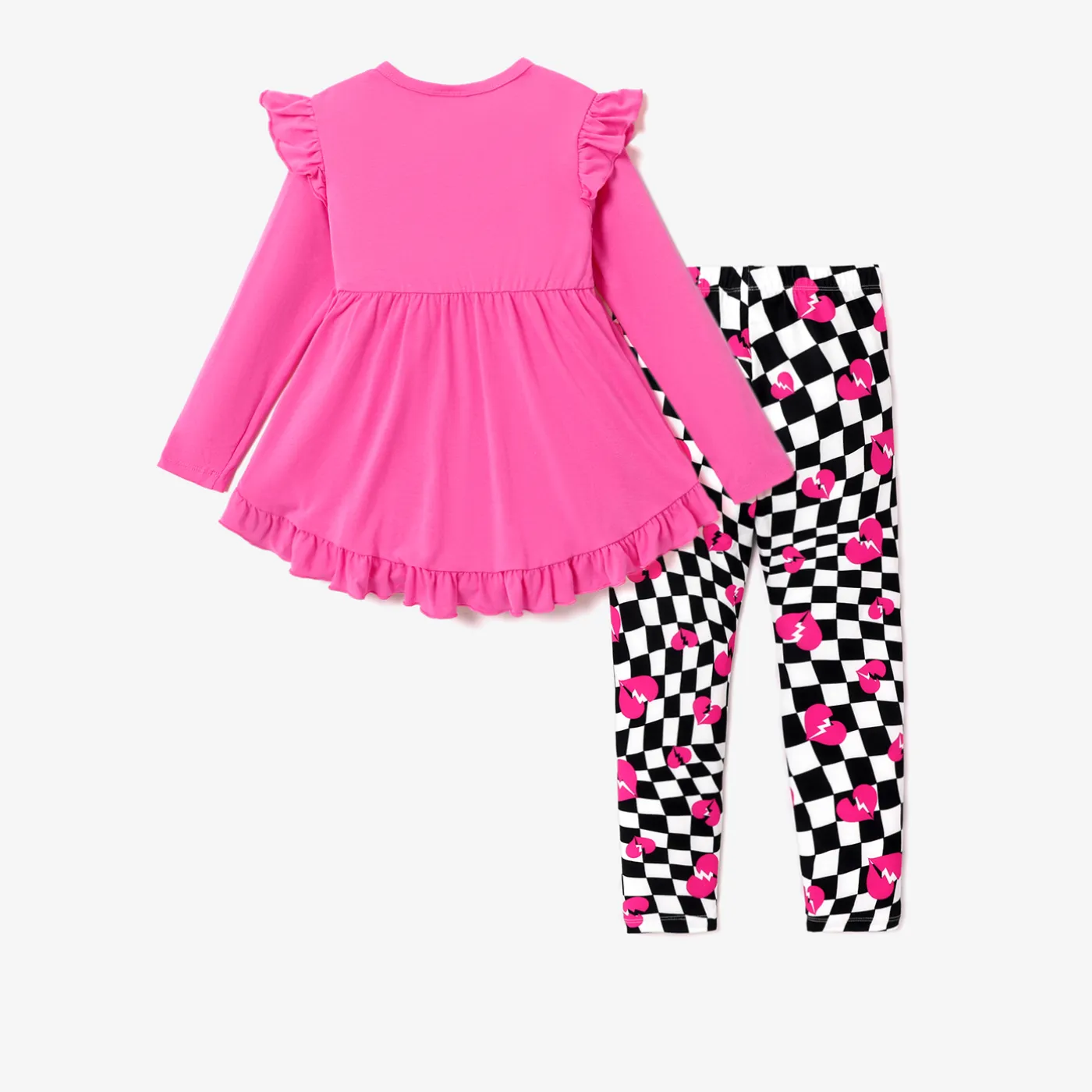L.O.L. SURPRISE! Kid Girl 2pcs Character Print Long-sleeve Top and Allover Print Pants Set Pink image 3