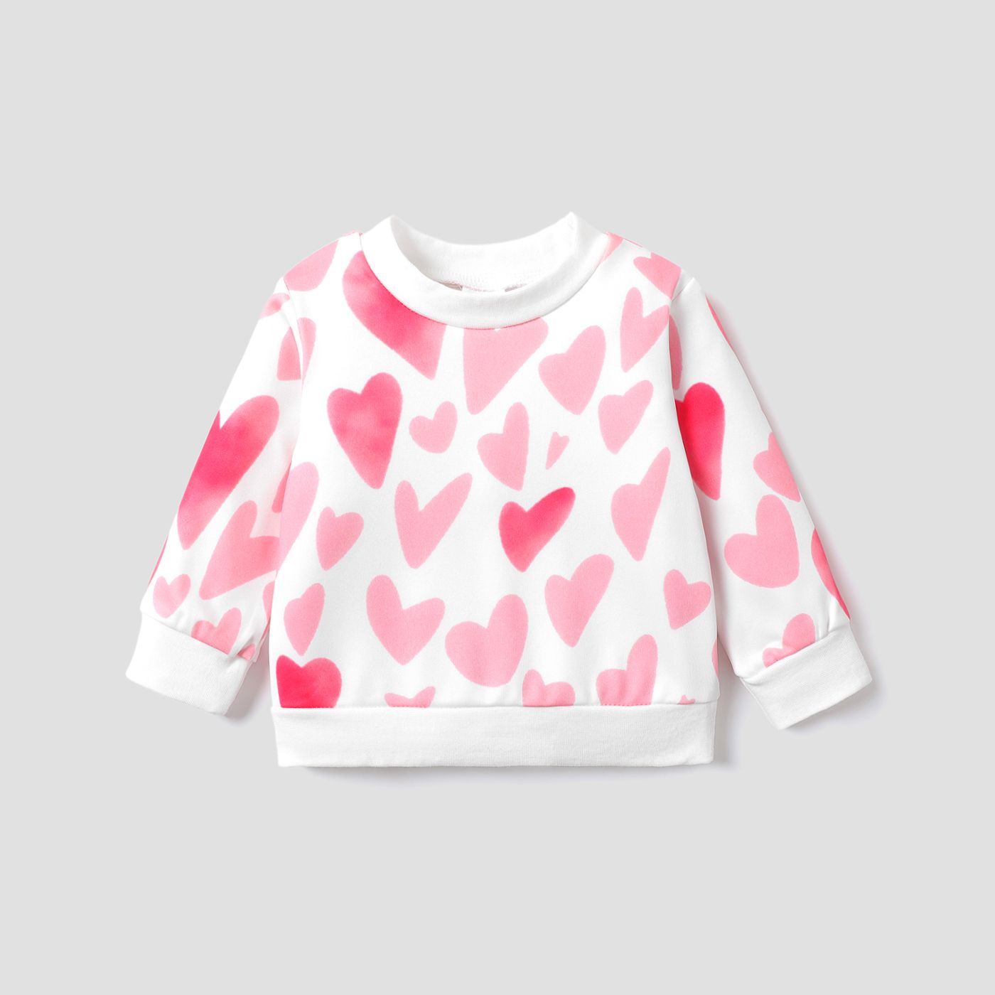 Baby Girl Heart-shaped Sweatshirt
