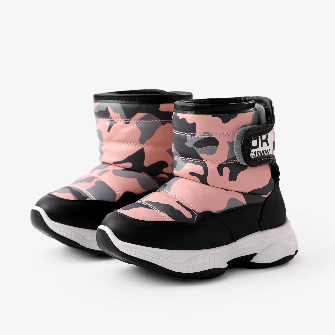 Toddler and Kids Anti-Slip Camouflage Velcro Snow Boots