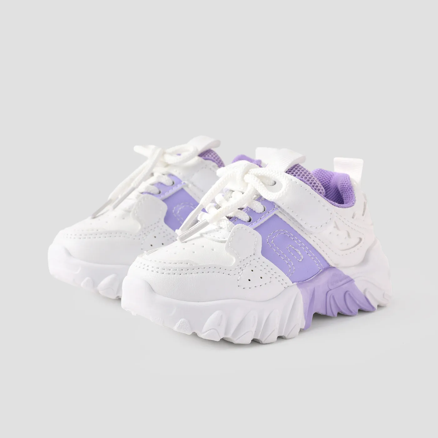 Toddler and Kids Color-block Lace-up Sports Shoes