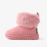 Toddler & Kids Solid Color Ear Decor Fleece Snow Boots  image 2