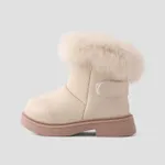Toddler & Kids Solid Color Velcro Furry Snow Boots  image 2