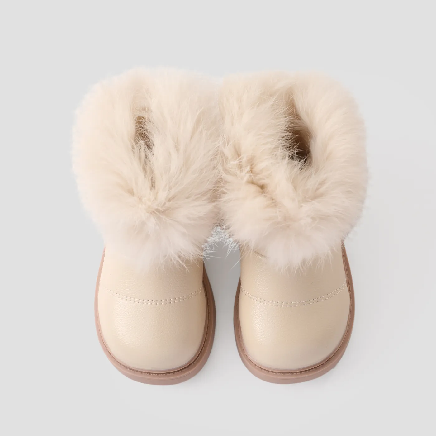 Toddler & Kids Solid Color Velcro Furry Snow Boots  image 3