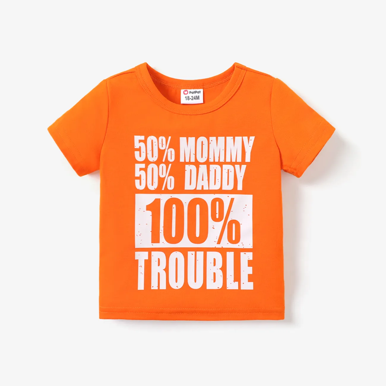 Toddler Boy Casual Letter Print Short-sleeve Tee big image 1