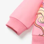 Baby Girl Unicorn Print Long-sleeve Pullover Sweatshirt  image 4