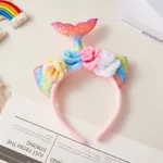 Children likes halloween Cartoon Glowing Mermaid Decorative Headband Coral
